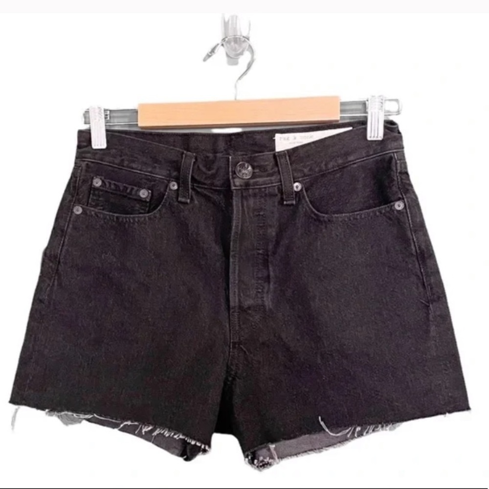 NWT Rag & Bone Maya High Rise Jean Denim Shorts, Black Wash, Women’s Size 29